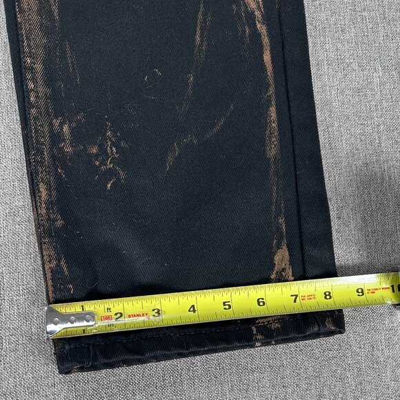 Diamond Stash Denim Jeans Men's 38 Brandon SLIM FIT Black Gold Streaks Casual - Picture 12 of 13